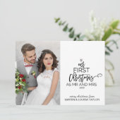 Unsere ersten Weihnachten als Foto und Mr. (Stehend Vorderseite)