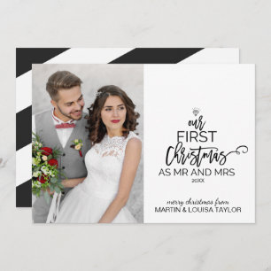 Unsere ersten Weihnachten als Foto und Mr.