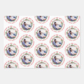 Unsere ersten Weihnachten als Foto von Herrn und F Geschenkpapier Set (Vorderseite 2)