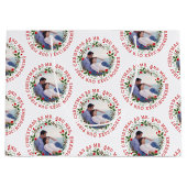 Unsere ersten Weihnachten als Foto von Herrn und F Große Geschenktüte (Vorderseite)