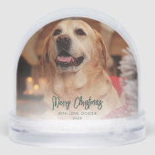 Unsere ersten Weihnachten als Fotos mit Haustieren Schneekugeln (Rückseite)