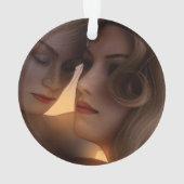 Unsere ersten Weihnachten als Frau und Foto Lesbia Ornament (Rückseite)