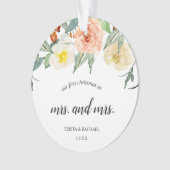 Unsere ersten Weihnachten als Frau und Foto Lesbia Ornament (Vorderseite)