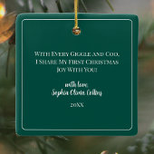 Unsere ersten Weihnachten als Großeltern als Großk Keramikornament