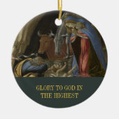 Unsere ersten Weihnachten als Großeltern Christlic Keramik Ornament (Vorne)