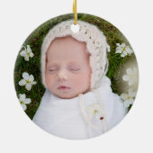 Unsere ersten Weihnachten als Großeltern elegantes Keramik Ornament (Hinten)