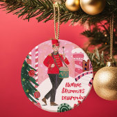 Unsere ersten Weihnachten als Großeltern-Foto Keramik Ornament