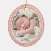 Unsere ersten Weihnachten als Großeltern Modernes Keramik Ornament (Links)