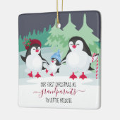 Unsere ersten Weihnachten als Großeltern Niedlich Keramikornament (Links)