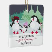 Unsere ersten Weihnachten als Großeltern Niedlich  Keramikornament (Rechts)