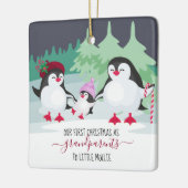 Unsere ersten Weihnachten als Großeltern Niedlich  Keramikornament (Links)