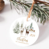 Unsere ersten Weihnachten als Großelternwälder Keramik Ornament