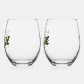 Unsere ersten Weihnachten als Herr & Frau, Weinglas Ohne Stiel (Links)