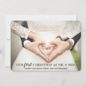 Unsere ersten Weihnachten als Herr. & Mrs. (Vorderseite)