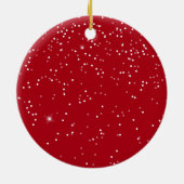 Unsere ersten Weihnachten als Herr. & Mrs. Foto Rd Keramikornament (Hinten)