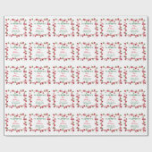 Unsere ersten Weihnachten als Herr. & Mrs. Geschenkpapier (Flach)