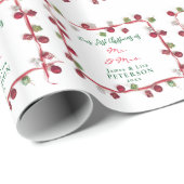 Unsere ersten Weihnachten als Herr. & Mrs. Geschenkpapier (Rolleneckpunkt)