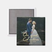 Unsere ersten Weihnachten als Herr. & Mrs. | Keepa Magnet (Vorderseite/Rückseite)