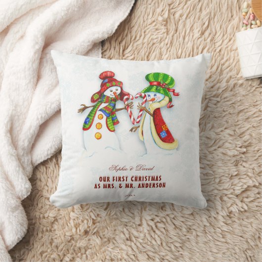Unsere ersten Weihnachten als Herr. & Mrs. Niedlic Kissen (Decke)