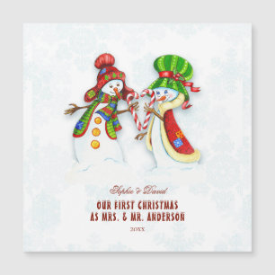 Unsere ersten Weihnachten als Herr. & Mrs. Niedlic Magnetkarte
