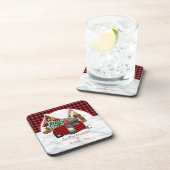 Unsere ersten Weihnachten als Herr. & Mrs. Ornamen Getränkeuntersetzer (Rechte Seite)