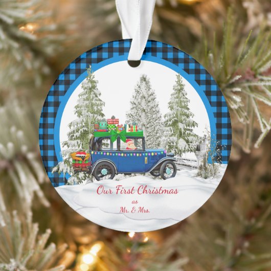 Unsere ersten Weihnachten als Herr. & Mrs. Ornament (Baum)