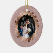 Unsere ersten Weihnachten als Herr. & Mrs. wedding Keramik Ornament (Rechts)