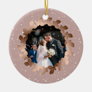 Unsere ersten Weihnachten als Herr. & Mrs. wedding Keramik Ornament