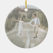 Unsere ersten Weihnachten als Herr. & Mrs. wedding Keramik Ornament (Hinten)