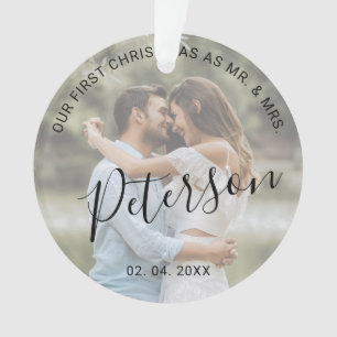 Unsere ersten Weihnachten als Herr. & Mrs. wedding Ornament