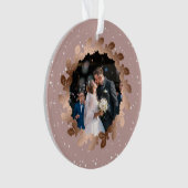 Unsere ersten Weihnachten als Herr. & Mrs. wedding Ornament (Vorderseite)