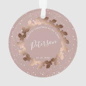 Unsere ersten Weihnachten als Herr. & Mrs. wedding Ornament (Rückseite)