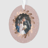 Unsere ersten Weihnachten als Herr. & Mrs. wedding Ornament (Vorderseite)