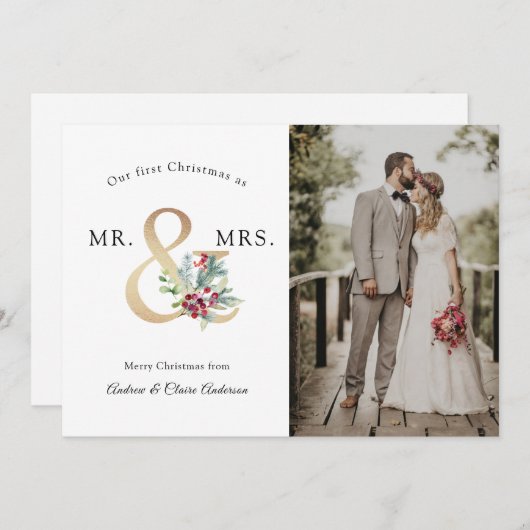 Unsere ersten Weihnachten als Herr. und Frau (Vorne/Hinten)