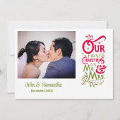 Unsere ersten Weihnachten als Herr und Frau Foto (Vorderseite)