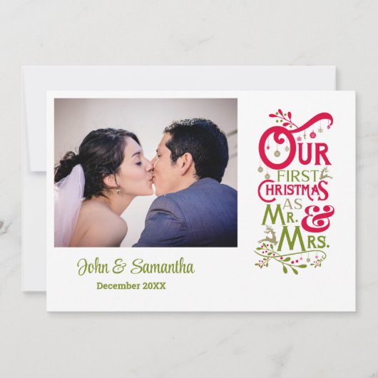 Unsere ersten Weihnachten als Herr und Frau Foto (Vorderseite)