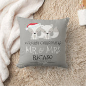 Unsere ersten Weihnachten als Herr und Frau - Fox  Kissen (Decke)