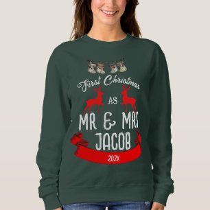 Unsere ersten Weihnachten als Herr und Frau Newlyw Sweatshirt
