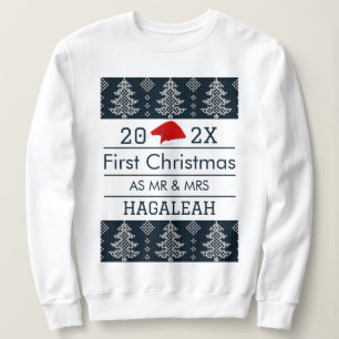 Unsere ersten Weihnachten als Herr und Frau Newlyw Sweatshirt