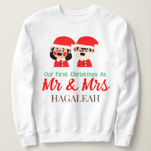 Unsere ersten Weihnachten als Herr und Frau Newlyw Sweatshirt
