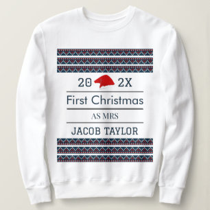 Unsere ersten Weihnachten als Herr und Frau Newlyw Sweatshirt