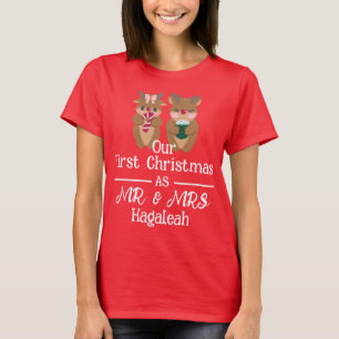Unsere ersten Weihnachten als Herr und Frau Newlyw T-Shirt