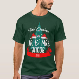 Unsere ersten Weihnachten als Herr und Frau Newlyw T-Shirt