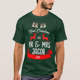 Unsere ersten Weihnachten als Herr und Frau Newlyw T-Shirt