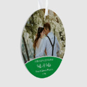 Unsere ersten Weihnachten als Herr und Frau Orname Ornament (Vorderseite)