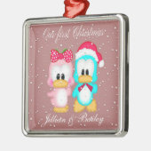 Unsere ersten Weihnachten als Herr und Frau Orname Ornament Aus Metall (Links)