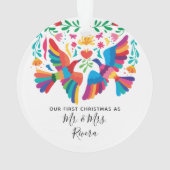 Unsere ersten Weihnachten als Herr und Frau. Ornament (Rückseite)