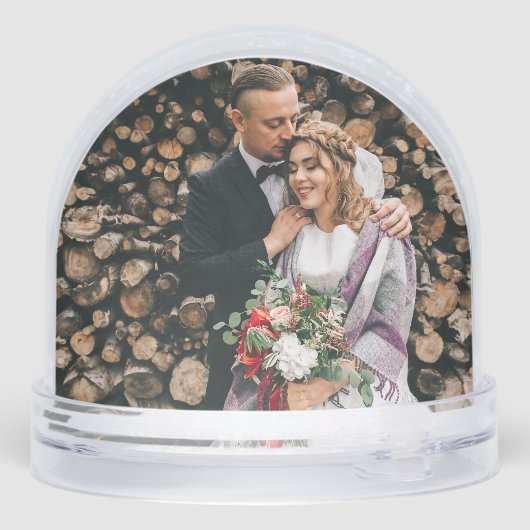 Unsere ersten Weihnachten als Herr und Frau Red Tr Schneekugeln (Rückseite)