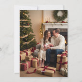 Unsere ersten Weihnachten als Mama und Vater (Rückseite)