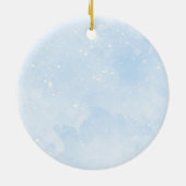 Unsere ersten Weihnachten als Mama und Vater Baby Keramik Ornament (Hinten)